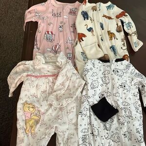 Baby Girl Premie Sleepers
